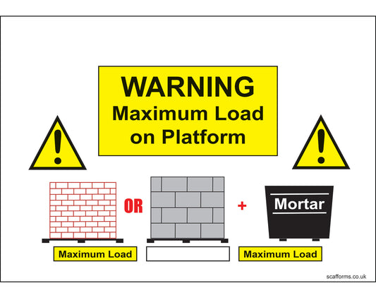 Maximum load sign