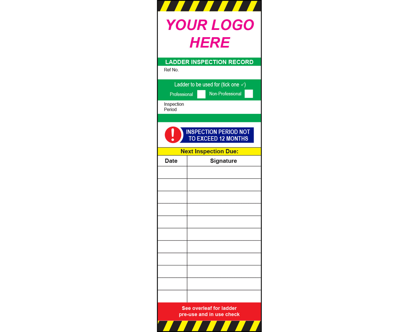 Ladder Tags - Personalised (Bundle of 50)